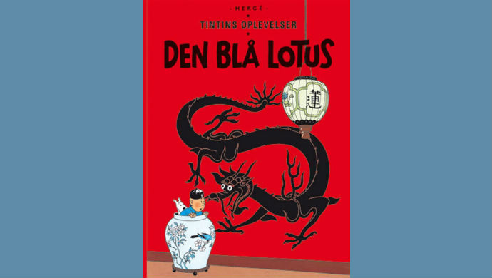 Tintin i bokhylla